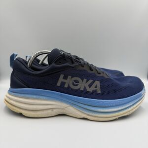 Hoka One One Bondi 8 Men’s Size 11 2E Blue Running Shoes Sneakers 1127953 OSAA